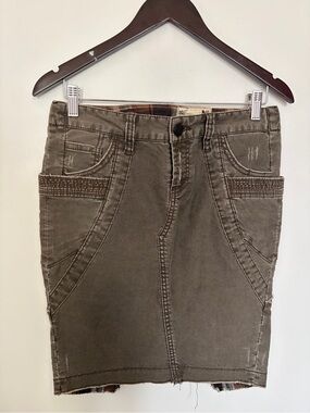 Free People FP Denim Green Vintage Y2K Skirt - 28